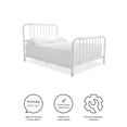 thumbnail image 6 of Max & Finn Wren Metal Bed with Spindle Headboard, Full, White, 6 of 10