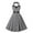 Black, variant on XFLWAM Women's Vintage Polka Dot Audrey Dress 1950s Halter Retro Cocktail Prom Dress Rockabilly Wedding Hepburn 50's 60's Party Dresses