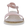 thumbnail image 3 of Sun + Stone Womens Mattie Faux Leather Open Toe Flats, 3 of 3