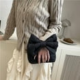 thumbnail image 5 of Mini Handbag Candy Colored Storage Bag with Bowknot Stylish Underarm Bags for Winter Work Travel Beach Shopping, 5 of 10