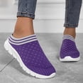 thumbnail image 2 of Rokment Athletic Walking Running Mules Backless Shoes for Women Lightweight Comfortable Orthopedic Memory Foam Clogs Handsfree Sandals Non Slip Nursing Work Half Slippers Sneakers B Size 9, 2 of 5