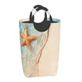 thumbnail image 2 of KLL Starfish On The Sand Beach Laundry Hamper,Large Canvas Fabric Lightweight Storage Basket Toy Organizer Dirty Clothes Collapsible Waterproof, 2 of 6