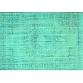 thumbnail image 1 of Ahgly Company Indoor Rectangle Abstract Turquoise Blue Contemporary Area Rugs, 6' x 9', 1 of 4