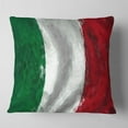 thumbnail image 2 of Designart Italy Flag - Contemporary Throw Pillow - 16x16, 2 of 5