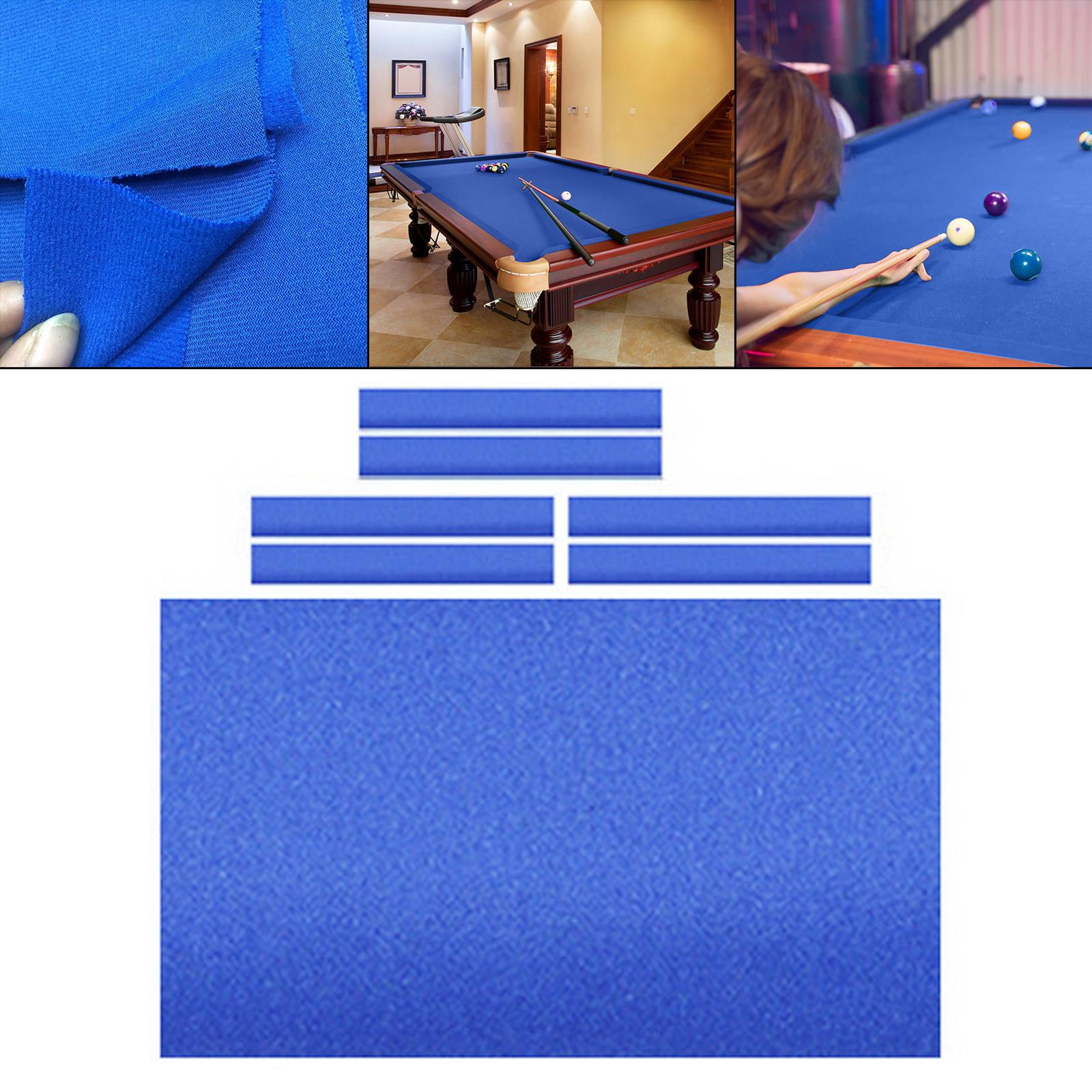 Billiard Pool Table Cloth And Cushion Rail Pre Cut 7ft/8ft/9ft Pool
