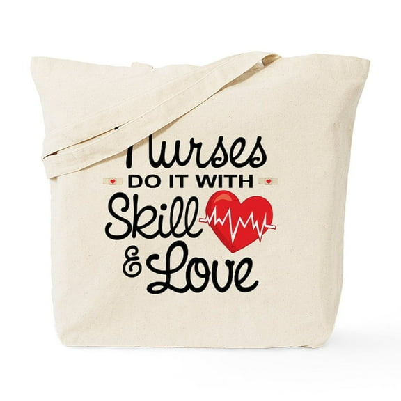 CafePress - Funny Nurse Tote Bag - Unisex Canvas Tote Bag, Beige, 1-Piece