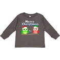 thumbnail image 3 of Inktastic Merry Christmas Owls Boys or Girls Long Sleeve Toddler T-Shirt, 3 of 5