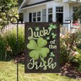 thumbnail image 3 of Luck of the Irish Shamrock Outdoor Garden Flag 12.5" x 18", 3 of 3