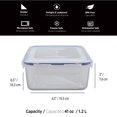 thumbnail image 2 of Starfrit LocknLock Divided Container 41oz / 1.2L, Airtight Leakproof Snack Box with Removable Triangular Divider, Microwave Freezer Dishwasher Safe, BPA-Free Plastic, 2 of 8