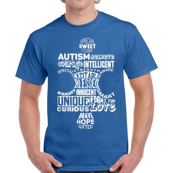 T-Shirt for Men Autism Blessed Hope Puzzle - S M L XL 2XL 3XL 4XL 5XL Graphic Tee