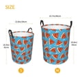 thumbnail image 4 of KLL Cartoon Watermelon Waterproof Foldable Laundry Hamper Bucket with Handles for Storage Bin,Kids Room,Home Organizer (Small ), 4 of 7
