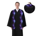 thumbnail image 4 of Hirioo Purple And Blue Nebula for 72" Graduation Shawl Stole Unisex Adults Graduation Sash Honor Graduation Stole for High School and College-Sharp Corner, 4 of 7