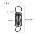 thumbnail image 2 of Unique Bargains 1.5x12x50mm Stainless Steel Small Dual Hook Tension Spring 5pcs, 2 of 3