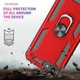 thumbnail image 3 of LeYi for iPhone SE Case, iPhone SE 2022/2020 Case, [Military-Grade] Protective Phone Case with Magnetic Metal Kickstand for iPhone SE 3rd/ 2nd Gen, Red, 3 of 7