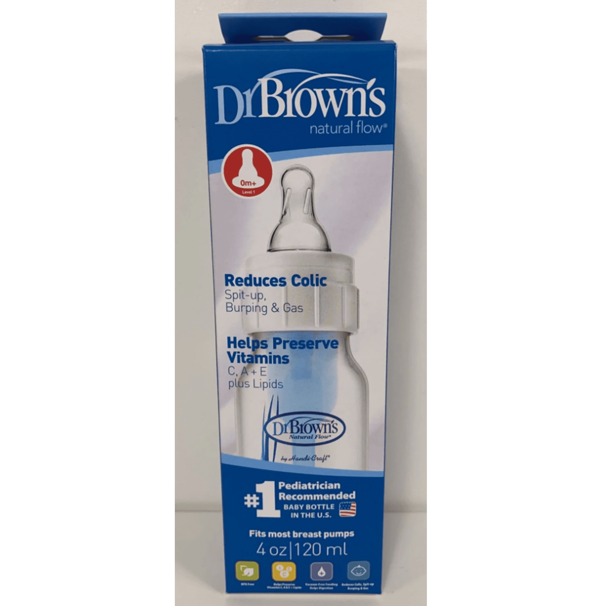 Dr. Browns Natural Flow Reduces Colic Baby Bottle - 4 Oz