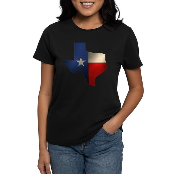 CafePress - State Of Texas Ash Grey T Shirt - Women's Traditional Fit Dark T-Shirt