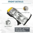 thumbnail image 4 of For 1994-2002 Dodge Ram 1500 94-02 2500 3500 Headlights Headlamp Pair Chrome US, 4 of 7