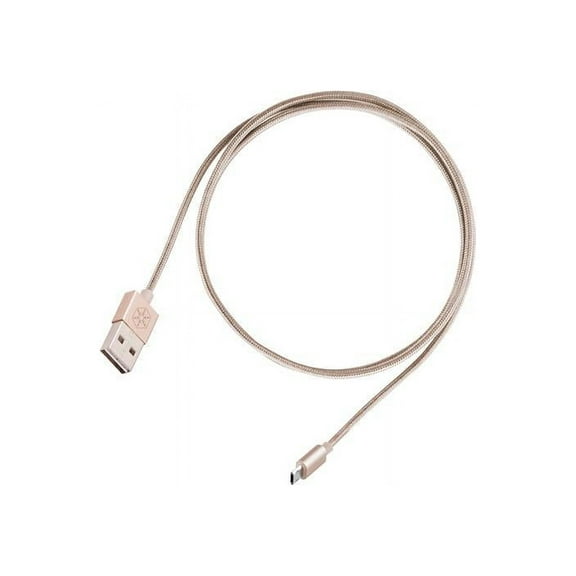 SilverStone Technology Micro USB Cable for Most Smartphones / LG / Samsung / Reversible USB-A / Reversible Micro USB-B / 1000MM - Gold - CPU01G
