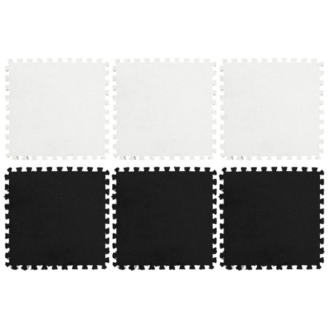 MasteelfCA 6 Pcs Tapis de Sol Patchwork Ménagers Coussin Protecteur Tapis de Chambre