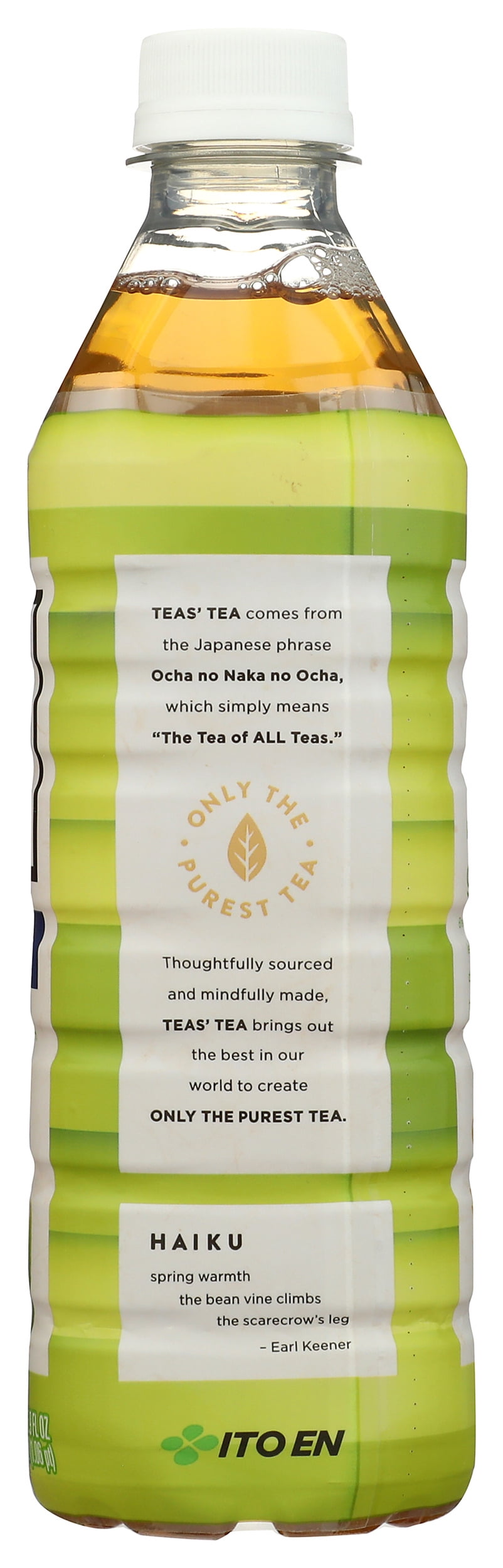 Pack of 12, Teas Tea Pure & Smooth Green Tea, 16.9 fl oz