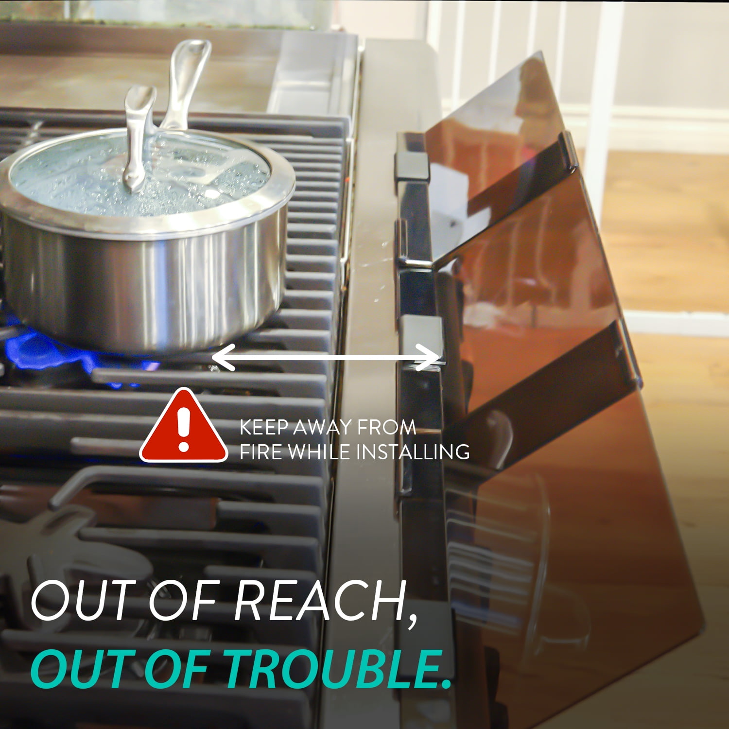 totshield stove guard for free standing gas and electric stove