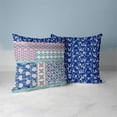thumbnail image 4 of Bouquet Haven Throw Pillow with Removable Cover in Blue 16x16, 4 of 6