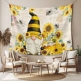 thumbnail image 2 of Yellow Gnomes Large Tapestry for Bedroom Wall Hanging Tapestry, Sunflower Floral Bee Vintage Ceiling Backdrop Tapestries Poster Blanket Wall Decor for Teens Room Living Room Dorm 100" x 59", 2 of 8