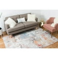 thumbnail image 6 of 8' x 11' Orange and Beige Bohemian Abstract Rectangular Area Throw Rug, 6 of 7