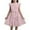 962Pink2034, variant on Rggeeun Toddler Girls Dresses Ruffle Sleeves Summer O-Neck Chiffon Plain Children Elegant A-Line Party Dress Kids Festive Dress With Belt Relaxed Fit Casual Sundress