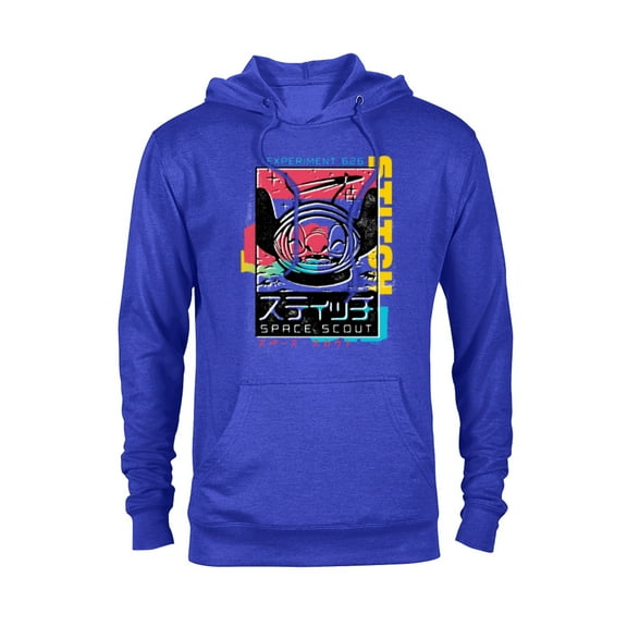 Disney Lilo & Stitch Space Scout Stitch Experiment 626 - Pullover Hoodie for Adults - Customized-Royal