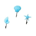 thumbnail image 4 of Juego de 3 ganchos para colgar abrigos en la pared. Diseño único y decorativo. Azul, 4 of 9