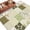 Sage Green, variant on Area Rug for Living Room, Spring Floral Non-Slip Indoor Large Carpet for Bedroom/Dining Room, Yellow Flowers Botanical Patchwork Grid Bohemia Washable Low-Profile Floor Runner Rugs - 5 x 7 Ft