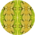 thumbnail image 1 of Ahgly Tapis de Zone Rond Lavable en Machine Intérieur Transitionnel Brun Doré Foncé, 7 Pieds Rond, 1 of 7