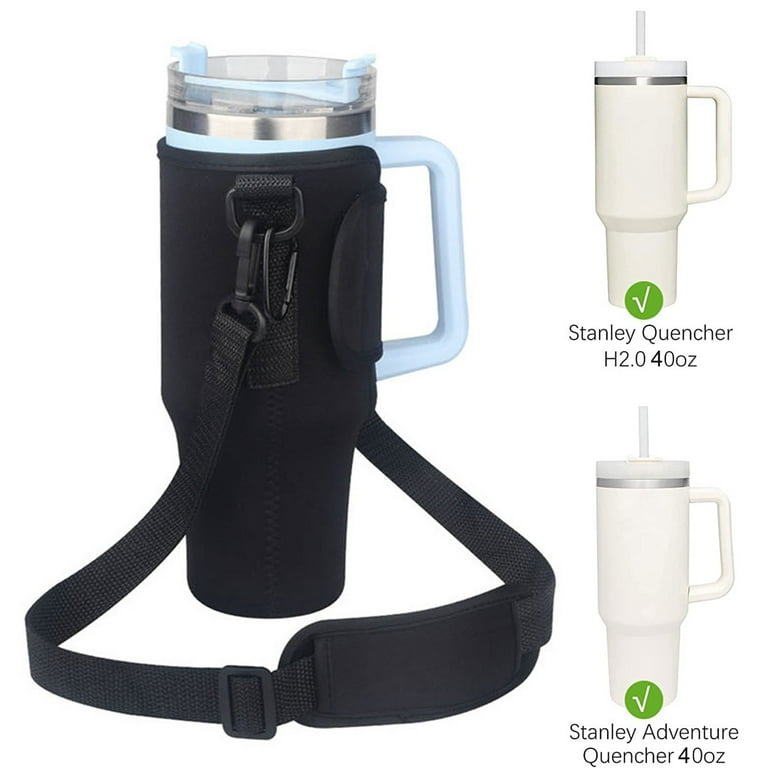 Stanley Compatible Water Bottle Holder Bag Set Quencher Tumbler 40 Oz with  Strap
