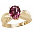 thumbnail image 2 of Tommaso Design� Oval 9x7mm Simulated Pink Tourmaline Ring, 2 of 9