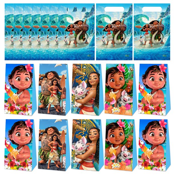 42 Moana Party Favors Gift Bags with Handles Candy Gift Box Party