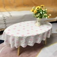 thumbnail image 6 of Waterproof Oval Tablecloth In PVC For Coffee Table Living Room TV Cabinet,Easy To Clean,Duck Egg Shape Cloth-T-100x150cm(39x60"), 6 of 8