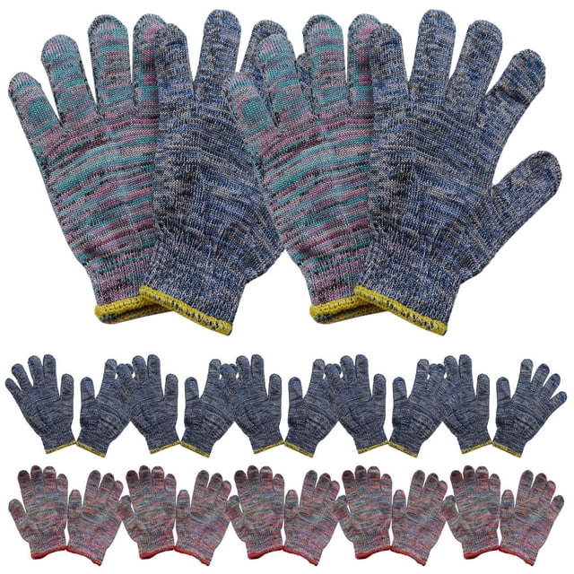 unbranded 12 Pares De Guantes Protectores Para Jardinería Transpirables Y Flexibles Para Uso Interior Y Exterior