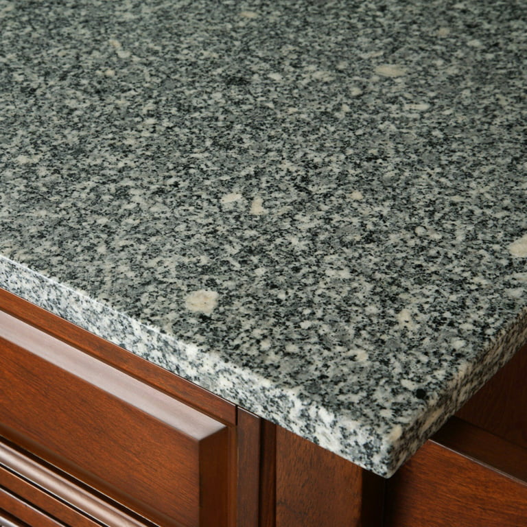 Crosley Alexandria Solid Granite Top Kitchen Island - Black