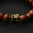 thumbnail image 2 of RSAMD Natural Gemstone Beads Buddha Head Beaded Men Womens Lava Bead Handmade Bracelet-504-20, 2 of 2