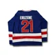 thumbnail image 3 of Camiseta de hockey sobre hielo cosida en azul y blanco del equipo de EE. UU. Miracle On Ice de 1980 con los números 30 de Jim Craig y 17 de Jack O'Callahan y 21 de Mike Eruzione, 3 of 5