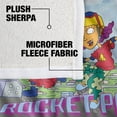 thumbnail image 4 of Rocket Power Blanket, 50"x60" Otto, Reggie and Twister Skate Silky Touch Sherpa Back Super Soft Throw Blanket, 4 of 5