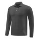 thumbnail image 2 of Blusa y camisa de manga larga con cuello vuelto para hombre, color liso, informal, elástica, deportiva, con botones, blusa de manga larga con cuello vuelto para hombre, tops de poliéster para hombre, 2 of 5