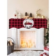 thumbnail image 2 of Christmas Mantel Scarf Fireplace Decorations for Living Room, Red Black Plaid Xmas Truck Gnomes Snowflake Fireplace Mantel Scarf Cover Runner for Halloween/Thanksgiving/Christmas Decor 90"x17", 2 of 6