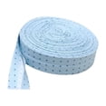 thumbnail image 1 of Cateissary La cinta al bies impresa agrega un toque elegante a los proyectos de costura Cinta duradera para bordes de la serie de puntos y rayas Tela de costura y artesanía puntos azules azul oscuro, 1 of 6