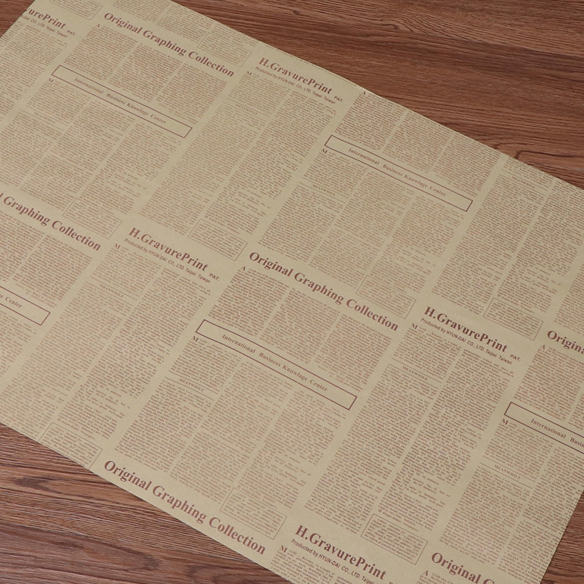 OUNONA Vintage Kraft Paper Wrapping Paper with Retro , Ideal for Flowers, , and Craft Projects