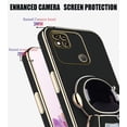 thumbnail image 4 of Compatible with Redmi 10A Case for Women Men, Ultra Soft Xiaomi Redmi 10A Phone Case with Stand Silicone TPU Plating Cute Astronaut Pattern Cases Cover (Black), 4 of 6
