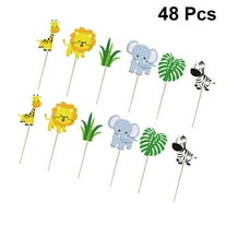 Party Dessert Topper 42 Pcs Hat Cake Cakes Decorating Supplies Animal Cupcake Picks