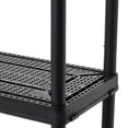 thumbnail image 5 of Open Box Gracious Living 4 Shelf Fixed Height Medium Duty Storage Unit, Black, 5 of 12