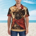 thumbnail image 2 of Fotbe Western French Bulldog Cowboy Camisa Hawaiana para Hombre Unisex – Camisa Casual de Verano con Botones de Manga Corta de Algodón y Lino,XX-Large, 2 of 7